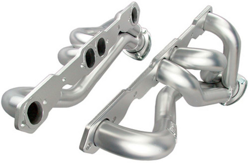 Headers - Street - 1.625 in Primary - 3 in Collector - Gaskets / Hardware Included - Steel - Metallic Ceramic - Small Block Chevy - GM A-Body / B-Body / F-Body / X-Body 1964-94 - Pair