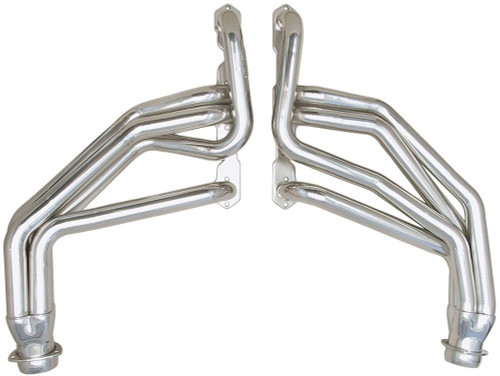 Headers - Street - 1.75 in Primary - 3 in Collector - Gaskets / Hardware Included - Steel - Metallic Ceramic - Small Block Chevy - GM Fullsize SUV / Truck 1967-91 - Pair