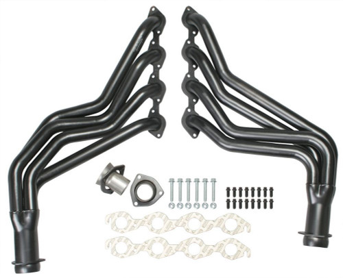 Headers - Street - 1.75 in Primary - 3 in Collector - Gaskets / Hardware Included - Steel - Black Paint - Big Block Chevy - GM Fullsize SUV / Truck 1967-91 - Pair
