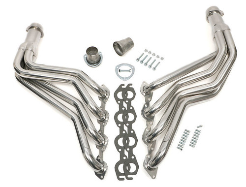 Headers - Street - 1.75 in Primary - 3 in Collector - Gaskets / Hardware Included - Steel - Metallic Ceramic - Big Block Chevy - GM Fullsize SUV / Truck 1967-91 - Pair