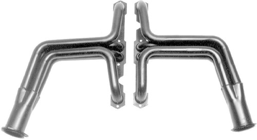 Headers - Street - 1.5 in Primary - 3 in Collector - Gaskets / Hardware Included - Steel - Black Paint - Small Block Chevy - GM Fullsize SUV / Truck 1955-66 - Pair