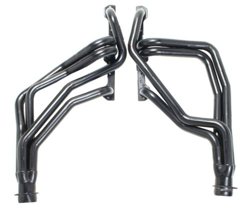 Headers - Street - 1.625 in Primary - 3 in Collector - Gaskets / Hardware Included - Steel - Black Paint - Small Block Chevy - GM Compact SUV / Truck 1982-95 - Pair