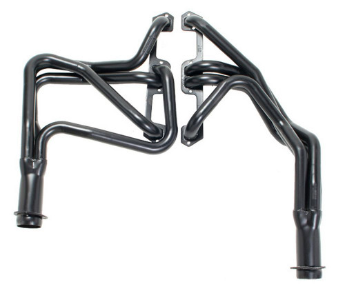 Headers - Street - 1.625 in Primary - 3 in Collector - Gaskets / Hardware Included - Steel - Black Paint - Small Block Mopar - Mopar A-Body / B-Body / E-Body 1967-80 - Pair