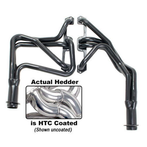 Headers - Street - 1.625 in Primary - 3 in Collector - Gaskets / Hardware Included - Steel - Metallic Ceramic - Small Block Mopar - Mopar A-Body / B-Body / E-Body 1967-80 - Pair