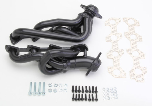 Headers - Street - 1.5 in Primary - Stock Collector Flange - Gaskets / Hardware Included - Steel - Black Paint - Mopar OHC V8 - Dakota / Durango 2000-07 - Kit Headers - Street - 1.5 in Primary - Stock Collector Flange - Gaskets / Hardware Included - Steel - Black Paint - Mopar OHC V8 - Dakota / Durango 2000-07 - Kit