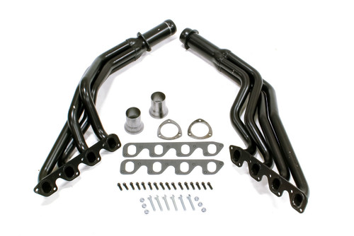Headers - Street - 1.75 in Primary - 3 in Collector - Gaskets / Hardware Included - Steel - Black Paint - Ford Cleveland / Modified - Ford / Mercury 1971-73 - Pair
