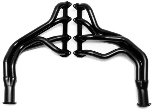 Headers - Street - 1.75 in Primary - 3 in Collector - Gaskets / Hardware Included - Steel - Black Paint - Ford FE-Series - Ford Fullsize Truck 1965-76 - Pair