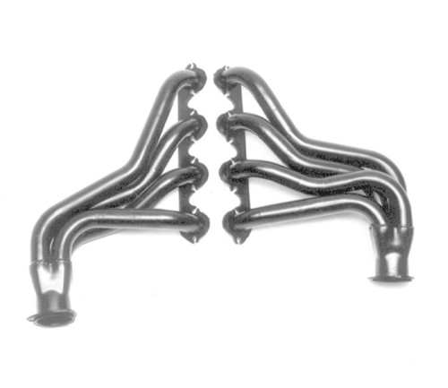 Headers - Street - 1.75 in Primary - 3 in Collector - Gaskets / Hardware Included - Steel - Black Paint - Big Block Ford - Ford Fullsize Truck 1974-79 - Pair