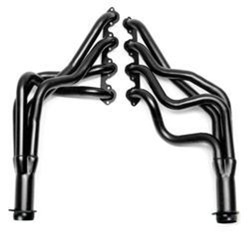 Headers - Street - 1.75 in Primary - 3 in Collector - Gaskets / Hardware Included - Steel - Black Paint - Big Block Ford - Fullsize Van 1975-86 - Pair