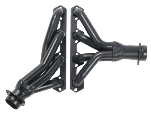 Headers - Street - 1.5 in Primary - 2.5 in Collector - Gaskets / Hardware Included - Steel - Black Paint - Small Block Ford - Ranger 1982-97 - Pair