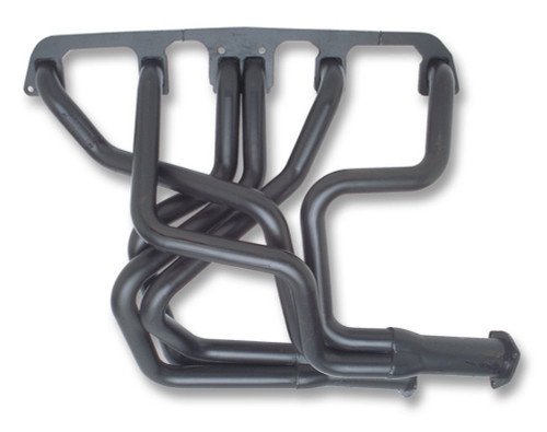 Headers - Street - 1.5 in Primary - 2.5 in Collector - Gaskets / Hardware Included - Steel - Black Paint - AMC Inline-6 - Jeep CJ 1972-86 - Each