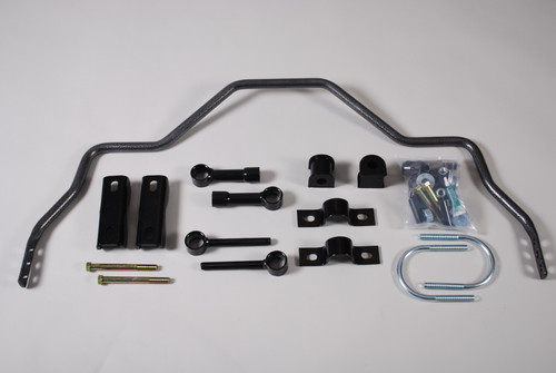 Sway Bar - Rear - 0.75 in Diameter - Chromoly - Gray Powder Coat - GM F-Body 1967-69 / GM X-Body 1968-79 - Kit
