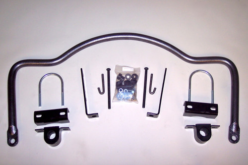 Sway Bar - Rear - 1.5 in Diameter - Chromoly - Gray Powder Coat - Ford Fullsize Van 1975-2020 - Kit