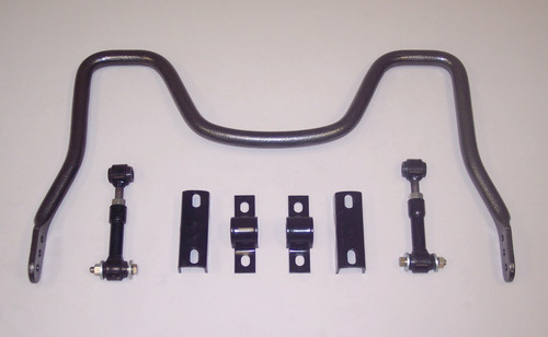 Sway Bar - Rear - 1.125 in Diameter - Chromoly - Gray Powder Coat - GM Fullsize Truck 1999-2013 - Kit