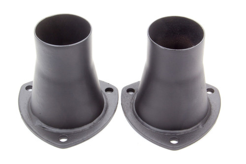 Collector Reducer - 3.5 in Inlet to 2.5 in Outlet - 3-Bolt Flange - Steel - Black Paint - Pair Collector Reducer - 3.5 in Inlet to 2.5 in Outlet - 3-Bolt Flange - Steel - Black Paint - Pair