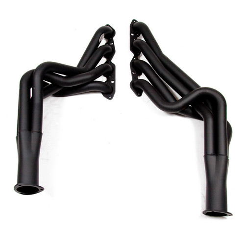Headers - Super Competition - 2 in Primary - 3.5 in Collector - Gaskets / Hardware Included - Steel - Black Paint - Big Block Chevy - GM A-Body / F-Body 1968-81 - Pair