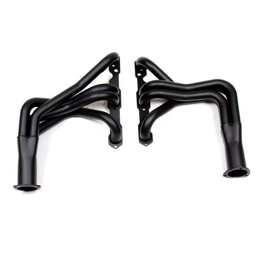 Headers - Competition - 1.625 in Primary - 3 in Collector - Gaskets / Hardware Included - Steel - Black Paint - Small Block Chevy - Chevy Corvette 1955-82 - Pair