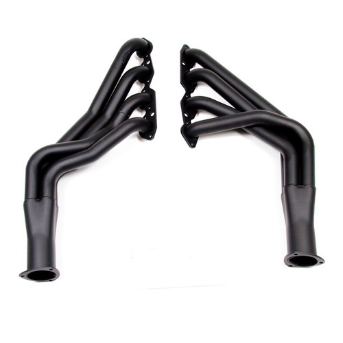 Headers - Competition - 2 in Primary - 3.5 in Collector - Gaskets / Hardware Included - Steel - Black Paint - Big Block Chevy - GM B-Body / F-Body / X-Body 1967-74 - Pair