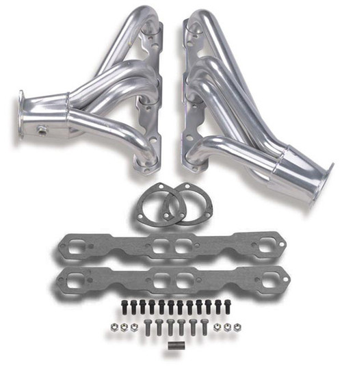 Headers - Competition - 1.625 in Primary - 3 in Collector - Gaskets / Hardware Included - Steel - Metallic Ceramic - Small Block Chevy - GM A-Body / B-Body / F-Body / X-Body 1964-94 - Pair