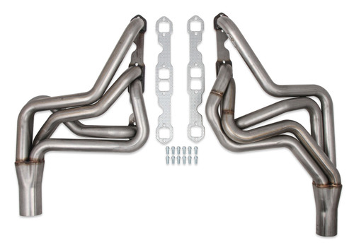 Headers - Full - 1.75 in Primary - 3 in Collector - Gaskets / Hardware Included - Stainless - Natural - Small Block Chevy - GM A-Body / F-Body / G-Body 1970-88 - Pair