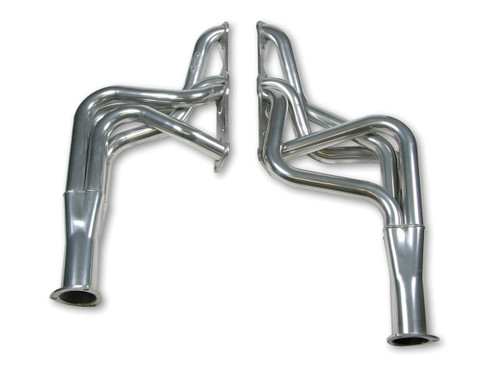 Headers - Competition - 1.625 in Primary - 3 in Collector - Gaskets / Hardware Included - Steel - Metallic Ceramic - Pontiac V8 - GM A-Body / F-Body 1964-79 - Pair