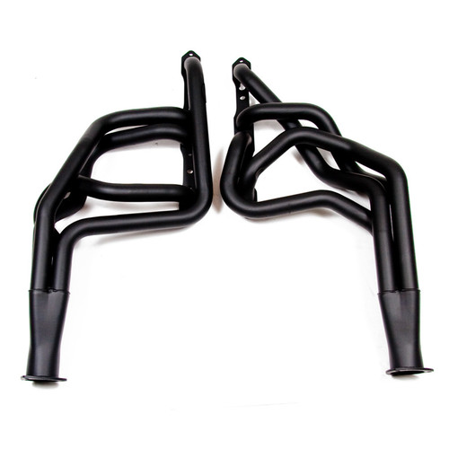 Headers - Competition - 1.875 in Primary - 3 in Collector - Gaskets / Hardware Included - Steel - Black Paint - Mopar B / RB-Series - Mopar B-Body / E-Body 1962-75 - Pair