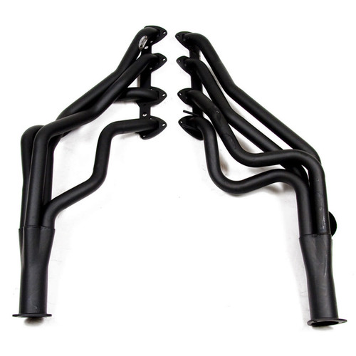 Headers - Super Competition - 1.75 in Primary - 3 in Collector - Gaskets / Hardware Included - Steel - Black Paint - Ford FE-Series - Ford Midsize Car 1967-70 / Mustang 1967-70 - Pair