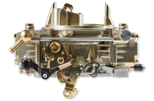 Carburetor - Classic - Model 4160 - 4-Barrel - 465 CFM - Square Bore - Electric Choke - Vacuum Secondary - Single Inlet - Gold Chromate - Each