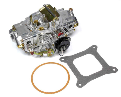 Carburetor - Double Pumper - Model 4150 - Aluminum Double Pumper - 4-Barrel - 650 CFM - Square Bore - Electric Choke - Mechanical Secondary - Dual Inlet - Aluminum - Tumble Polished - Each