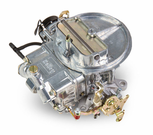 Carburetor - Street Avenger - Model 2300 - 2-Barrel - 500 CFM - Holley Flange - Electric Choke - Single Inlet - Aluminum - Tumble Polished - Ford AT Kickdown - Each