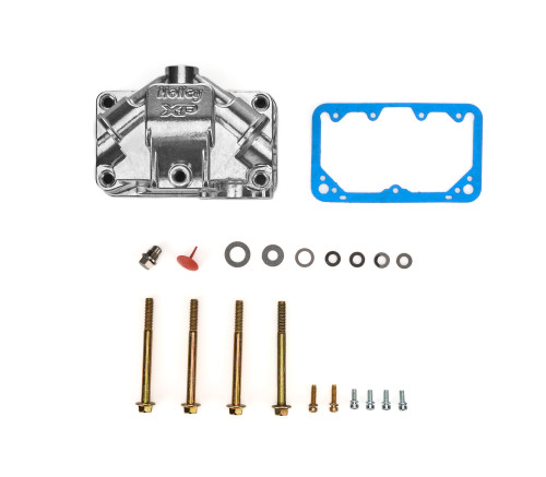 Carburetor Fuel Bowl - Ultra XP - Secondary - Center Hung - Sight Window - Gaskets / Hardware Included - Aluminum - Tumble Polished - Holley 4150 / 4160 / 4500 Carburetors - Each Carburetor Fuel Bowl - Ultra XP - Secondary - Center Hung - Sight Window - Gaskets / Hardware Included - Aluminum - Tumble Polished - Holley 4150 / 4160 / 4500 Carburetors - Each