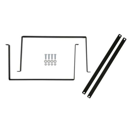 Fuel Cell Bracket - 18.25 in Wide x 9.75 in Tall - Steel - Black Paint - Holley Aluminum 15 gal Cells - Kit Fuel Cell Bracket - 18.25 in Wide x 9.75 in Tall - Steel - Black Paint - Holley Aluminum 15 gal Cells - Kit