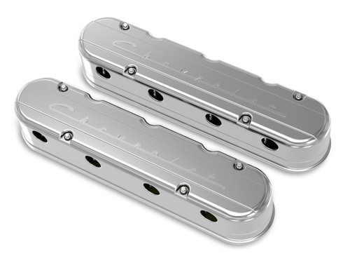 Valve Cover - Tall - 3.75 in Height - Chevrolet Script - Hidden Coils - 2-Piece - Stainless Hardware - Cast Aluminum - Polished - GM LS-Series - Pair Valve Cover - Tall - 3.75 in Height - Chevrolet Script - Hidden Coils - 2-Piece - Stainless Hardware - Cast Aluminum - Polished - GM LS-Series - Pair