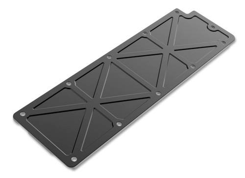 Valley Cover - 0.25 in Thick - Aluminum - Black Anodized - LS2 / LS3 / LS7 / LSX - GM LS-Series - Each