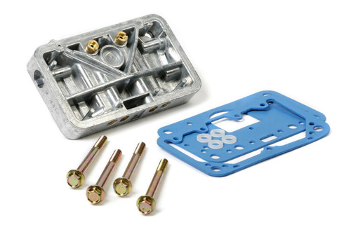 Metering Block - Secondary - Gaskets / Hardware Included - Aluminum - Silver - Holley 4160 Carburetors - Kit Metering Block - Secondary - Gaskets / Hardware Included - Aluminum - Silver - Holley 4160 Carburetors - Kit