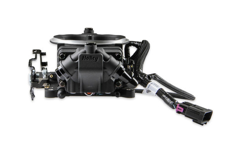 Fuel Injection - EFI Terminator X Stealth - Throttle Body - Square Bore - Aluminum - Gray - Kit