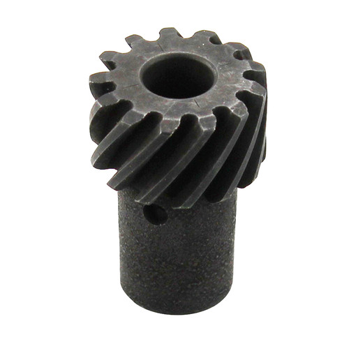 Distributor Gear - 0.491 in Shaft - Drilled - Iron - Black Oxide - Chevy V6 / V8 - Each