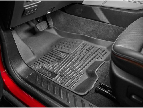 Floor Liner - WeatherBeater - Front - Plastic - Black / Textured - Mopar Minivan 2017-23 - Pair