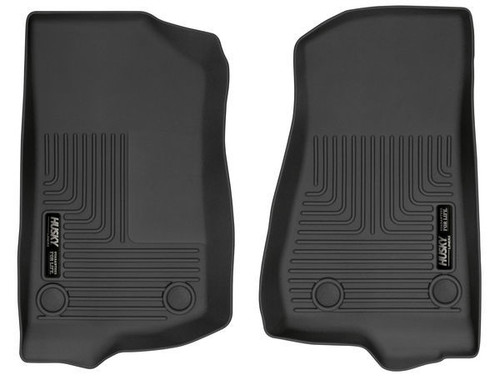 Floor Liner - WeatherBeater - Front - Plastic - Black / Textured - Jeep Wrangler JL 2018 - Pair Floor Liner - WeatherBeater - Front - Plastic - Black / Textured - Jeep Wrangler JL 2018 - Pair