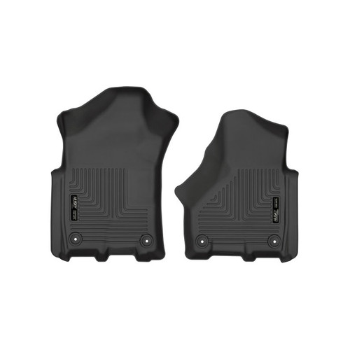 Floor Liner - WeatherBeater - Front - Plastic - Black / Textured - 2500 / 3500 - Crew Cab - RAM Fullsize Truck 2003-24 - Pair