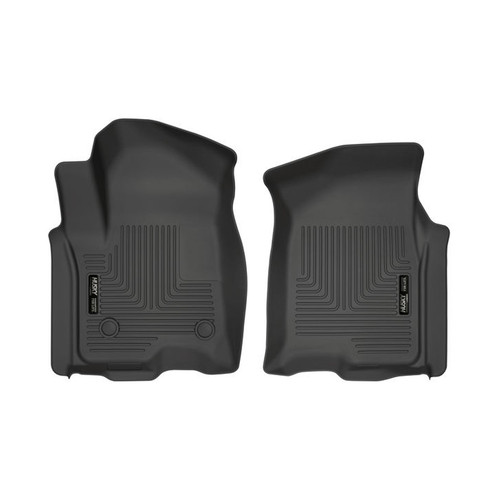 Floor Liner - WeatherBeater - Front - Plastic - Black / Textured - Crew Cab - GM Fullsize Truck 2019 - Pair