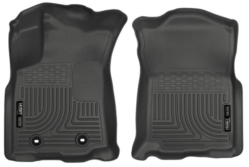 Floor Liner - WeatherBeater - Front - Plastic - Black / Textured - Toyota Fullsize Truck 2016-17 - Pair