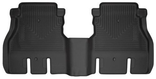 Floor Liner - WeatherBeater - 2nd Row - Plastic - Black / Textured - 4-Door - Jeep Wrangler JL 2018 - Each