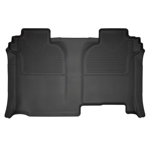 Floor Liner - WeatherBeater - 2nd Row - Plastic - Black / Textured - Crew Cab - GM Fullsize Truck 2019-24 - Each