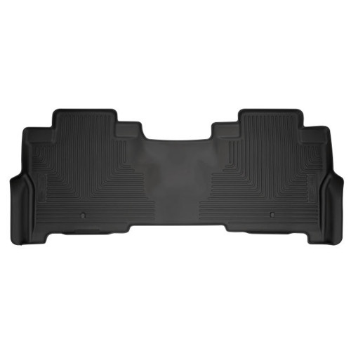 Floor Liner - WeatherBeater - 2nd Row - Plastic - Black / Textured - Ford Fullsize SUV 2018-24 - Each