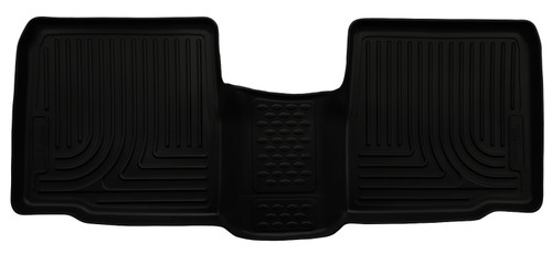 Floor Liner - WeatherBeater - 2nd Row - Plastic - Black / Textured - Crew Cab - Ford Midsize SUV 2015-19 - Each