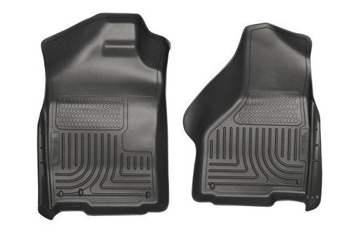 Floor Liner - WeatherBeater - Front - Plastic - Black / Textured - Dodge Ram Fullsize Truck 2009-14 - Pair Floor Liner - WeatherBeater - Front - Plastic - Black / Textured - Dodge Ram Fullsize Truck 2009-14 - Pair