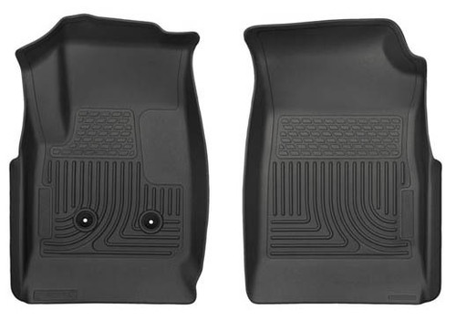Floor Liner - WeatherBeater - Front - Plastic - Black / Textured - GM Midsize Truck 2015-16 - Pair