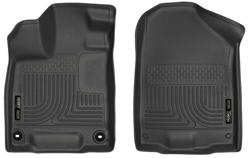 Floor Liner - WeatherBeater - Front - Plastic - Black / Textured - Honda Pilot 2016-24 - Pair