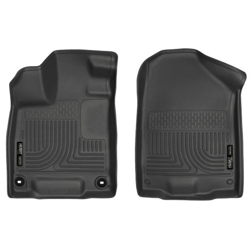 Floor Liner - WeatherBeater - Front - Plastic - Black / Textured - Honda Ridgeline 2017-23 - Pair